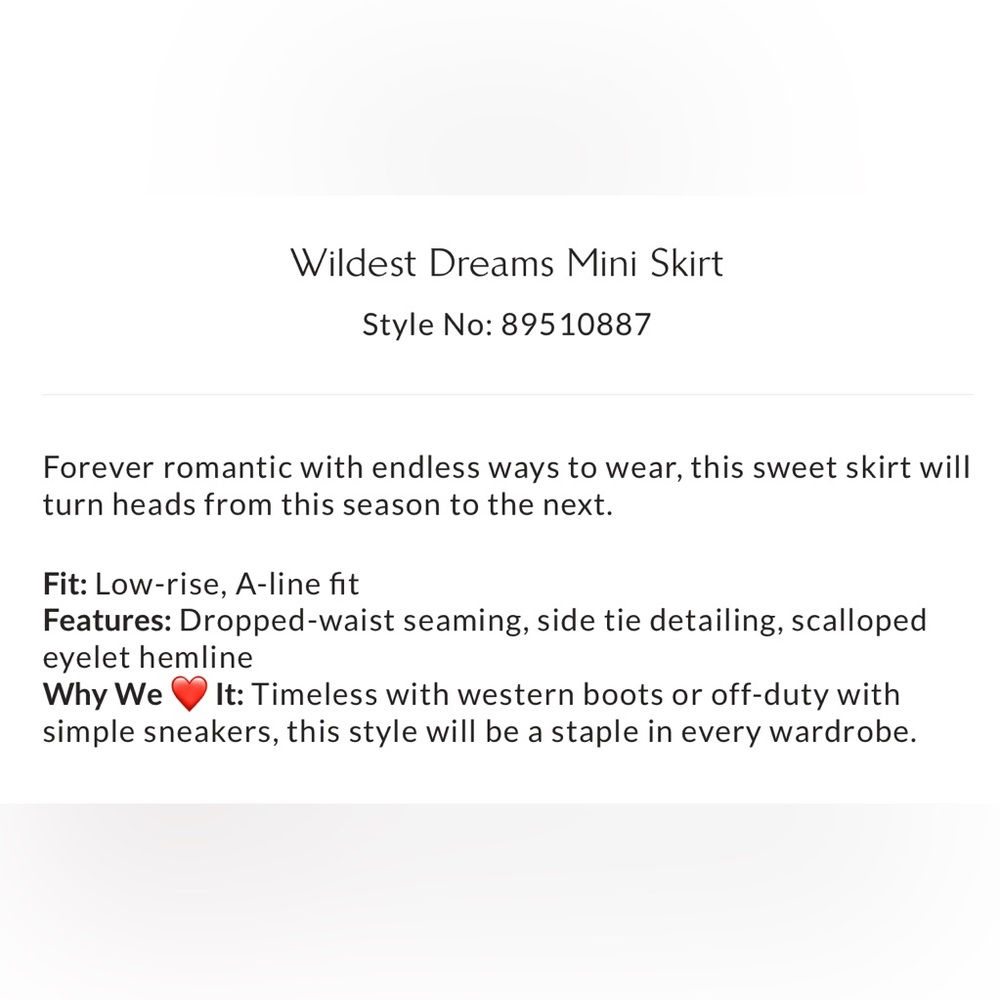 Free People Wildest Dream Mini in White size Large NWT - Picture 7 of 16